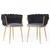 Living Room Chairs,Velvet Makeup Vanity Chair with Back Arm Modern Bedroom Accent Chair Elegant Comfy Single upholstered Chair with Gold Metal Legs(2 SET) Living Room Chairs,Velvet Makeup Vanity Chair with Back Arm Modern Bedroom Accent Chair Elegant Comfy Single upholstered Chair with Gold Metal Legs(2 SET)