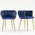 Living Room Chairs,Velvet Makeup Vanity Chair with Back Arm Modern Bedroom Accent Chair Elegant Comfy Single upholstered Chair with Gold Metal Legs(2 SET) Living Room Chairs,Velvet Makeup Vanity Chair with Back Arm Modern Bedroom Accent Chair Elegant Comfy Single upholstered Chair with Gold Metal Legs(2 SET)