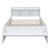 Wood Full Size Platform Bed with 2 Drawers, Storage Headboard and Footboard, White(Expected Arrival Time: 1.28)