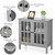 Kitchen Storage Cabinet with 2 Glass Doors, Home Kitchen Dining Wine Cabinet Kitchen Storage Cabinet with 2 Glass Doors, Home Kitchen Dining Wine Cabinet