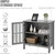 Kitchen Storage Cabinet with 2 Glass Doors, Home Kitchen Dining Wine Cabinet Kitchen Storage Cabinet with 2 Glass Doors, Home Kitchen Dining Wine Cabinet