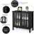 Kitchen Storage Cabinet with 2 Glass Doors, Home Kitchen Dining Wine Cabinet Kitchen Storage Cabinet with 2 Glass Doors, Home Kitchen Dining Wine Cabinet