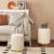 Velvet/Linen Fabric Storage Ottoman Set of 2 Velvet/Linen Fabric Storage Ottoman Set of 2
