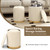Velvet/Linen Fabric Storage Ottoman Set of 2 Velvet/Linen Fabric Storage Ottoman Set of 2