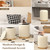 Velvet/Linen Fabric Storage Ottoman Set of 2 Velvet/Linen Fabric Storage Ottoman Set of 2