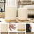 Velvet/Linen Fabric Storage Ottoman Set of 2 Velvet/Linen Fabric Storage Ottoman Set of 2