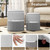Velvet/Linen Fabric Storage Ottoman Set of 2 Velvet/Linen Fabric Storage Ottoman Set of 2