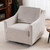 Large swivel chair, upholstered armchair, modern chair, skin-friendly gradient color linen fabric, comfortable to sit. Suitable for reception living room, beige Large swivel chair, upholstered armchair, modern chair, skin-friendly gradient color linen fabric, comfortable to sit. Suitable for reception living room, beige