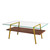Rectangle Coffee Table, Tempered Glass Tabletop with Gold Metal Legs, Modern Table for Living Room , Transparent Glass Rectangle Coffee Table, Tempered Glass Tabletop with Gold Metal Legs, Modern Table for Living Room , Transparent Glass