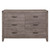 Industrial Design Brownish Gray Finish Dresser of 6 Drawers Premium Melamine Modern Bedroom Furniture 1pc Industrial Design Brownish Gray Finish Dresser of 6 Drawers Premium Melamine Modern Bedroom Furniture 1pc