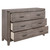 Industrial Design Brownish Gray Finish Dresser of 6 Drawers Premium Melamine Modern Bedroom Furniture 1pc Industrial Design Brownish Gray Finish Dresser of 6 Drawers Premium Melamine Modern Bedroom Furniture 1pc