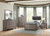 Industrial Design Brownish Gray Finish Dresser of 6 Drawers Premium Melamine Modern Bedroom Furniture 1pc Industrial Design Brownish Gray Finish Dresser of 6 Drawers Premium Melamine Modern Bedroom Furniture 1pc