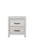 Denver Modern Style 2-Drawer Nightstand Made with Wood in Gray Denver Modern Style 2-Drawer Nightstand Made with Wood in Gray
