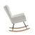 Rocking Chair Nursery, Solid Wood Legs Reading Chair with Teddy Fabric Upholstered , Nap Armchair for Living Rooms, Bedrooms, Offices, Best Gift,White Teddy fabric Rocking Chair Nursery, Solid Wood Legs Reading Chair with Teddy Fabric Upholstered , Nap Armchair for Living Rooms, Bedrooms, Offices, Best Gift,White Teddy fabric