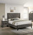 Contemporary Gray Color 1pc Nightstand Bedroom Furniture Solid wood Chevron Pattern 2-Drawers bedside Table Replicated Wood Grain Contemporary Gray Color 1pc Nightstand Bedroom Furniture Solid wood Chevron Pattern 2-Drawers bedside Table Replicated Wood Grain