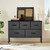 Dresser for Bedroom with 5 Drawers, Wide Chest of Drawers, Fabric Dresser, Storage Organizer Unit with Fabric Bins for Closet, Living Room, Hallway, Nursery, Dark Grey Dresser for Bedroom with 5 Drawers, Wide Chest of Drawers, Fabric Dresser, Storage Organizer Unit with Fabric Bins for Closet, Living Room, Hallway, Nursery, Dark Grey