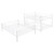 Full-Full-Full Metal Triple Bed with Built-in Ladder, Divided into Three Separate Beds,White(OLD SKU:LP000297AAK)