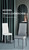 Light Gray modern minimalist dining chair leather sprayed metal pipe diamond grid pattern restaurant home conference chair set of 4 Light Gray modern minimalist dining chair leather sprayed metal pipe diamond grid pattern restaurant home conference chair set of 4