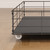 Queen Size Bed Frame with LED, 4 Under-bed Portable Storage Drawers, Wings Headboard Design, Dark Grey Queen Size Bed Frame with LED, 4 Under-bed Portable Storage Drawers, Wings Headboard Design, Dark Grey