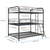 Furniture Triple Bunk Bed, FULL/FULL/FULL, black Furniture Triple Bunk Bed, FULL/FULL/FULL, black