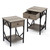 Set of 2 Nightstand Industrial End Table with Drawer;  Storage Shelf and Metal Frame for Living Room;  Bedroom;  XH Set of 2 Nightstand Industrial End Table with Drawer;  Storage Shelf and Metal Frame for Living Room;  Bedroom;  XH