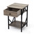 Set of 2 Nightstand Industrial End Table with Drawer;  Storage Shelf and Metal Frame for Living Room;  Bedroom;  XH Set of 2 Nightstand Industrial End Table with Drawer;  Storage Shelf and Metal Frame for Living Room;  Bedroom;  XH