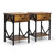 Set of 2 Nightstand Industrial End Table with Drawer;  Storage Shelf and Metal Frame for Living Room;  Bedroom;  XH Set of 2 Nightstand Industrial End Table with Drawer;  Storage Shelf and Metal Frame for Living Room;  Bedroom;  XH