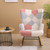 Rocking Chair, Mid Century Fabric Rocker Chair with Wood Legs and Patchwork Linen for Livingroom Bedroom Rocking Chair, Mid Century Fabric Rocker Chair with Wood Legs and Patchwork Linen for Livingroom Bedroom