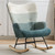 Modern Patchwork Accent Chair with Solid Wood Armrest and Feet, Mid-Century Modern Accent Sofa, Fabric Sofa Chair for Living Room Bedroom Studio, Comfy Side Armchair for Bed Modern Patchwork Accent Chair with Solid Wood Armrest and Feet, Mid-Century Modern Accent Sofa, Fabric Sofa Chair for Living Room Bedroom Studio, Comfy Side Armchair for Bed