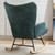 Modern Patchwork Accent Chair with Solid Wood Armrest and Feet, Mid-Century Modern Accent Sofa, Fabric Sofa Chair for Living Room Bedroom Studio, Comfy Side Armchair for Bed Modern Patchwork Accent Chair with Solid Wood Armrest and Feet, Mid-Century Modern Accent Sofa, Fabric Sofa Chair for Living Room Bedroom Studio, Comfy Side Armchair for Bed