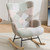 Modern Patchwork Accent Chair with Solid Wood Armrest and Feet, Mid-Century Modern Accent Sofa, Fabric Sofa Chair for Living Room Bedroom Studio, Comfy Side Armchair for Bed Modern Patchwork Accent Chair with Solid Wood Armrest and Feet, Mid-Century Modern Accent Sofa, Fabric Sofa Chair for Living Room Bedroom Studio, Comfy Side Armchair for Bed