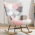 Modern Patchwork Accent Chair with Solid Wood Armrest and Feet, Mid-Century Modern Accent Sofa, Fabric Sofa Chair for Living Room Bedroom Studio, Comfy Side Armchair for Bed Modern Patchwork Accent Chair with Solid Wood Armrest and Feet, Mid-Century Modern Accent Sofa, Fabric Sofa Chair for Living Room Bedroom Studio, Comfy Side Armchair for Bed