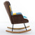 Modern Patchwork Accent Chair with Solid Wood Armrest and Feet, Mid-Century Modern Accent Sofa, Fabric Sofa Chair for Living Room Bedroom Studio, Comfy Side Armchair for Bed Modern Patchwork Accent Chair with Solid Wood Armrest and Feet, Mid-Century Modern Accent Sofa, Fabric Sofa Chair for Living Room Bedroom Studio, Comfy Side Armchair for Bed