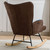Modern Patchwork Accent Chair with Solid Wood Armrest and Feet, Mid-Century Modern Accent Sofa, Fabric Sofa Chair for Living Room Bedroom Studio, Comfy Side Armchair for Bed Modern Patchwork Accent Chair with Solid Wood Armrest and Feet, Mid-Century Modern Accent Sofa, Fabric Sofa Chair for Living Room Bedroom Studio, Comfy Side Armchair for Bed