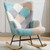 Modern Patchwork Accent Chair with Solid Wood Armrest and Feet, Mid-Century Modern Accent Sofa, Fabric Sofa Chair for Living Room Bedroom Studio, Comfy Side Armchair for Bed Modern Patchwork Accent Chair with Solid Wood Armrest and Feet, Mid-Century Modern Accent Sofa, Fabric Sofa Chair for Living Room Bedroom Studio, Comfy Side Armchair for Bed