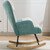 Modern Patchwork Accent Chair with Solid Wood Armrest and Feet, Mid-Century Modern Accent Sofa, Fabric Sofa Chair for Living Room Bedroom Studio, Comfy Side Armchair for Bed Modern Patchwork Accent Chair with Solid Wood Armrest and Feet, Mid-Century Modern Accent Sofa, Fabric Sofa Chair for Living Room Bedroom Studio, Comfy Side Armchair for Bed