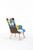 Modern Patchwork Accent Chair with Solid Wood Armrest and Feet, Mid-Century Modern Accent Sofa, Fabric Sofa Chair for Living Room Bedroom Studio, Comfy Side Armchair for Bed Modern Patchwork Accent Chair with Solid Wood Armrest and Feet, Mid-Century Modern Accent Sofa, Fabric Sofa Chair for Living Room Bedroom Studio, Comfy Side Armchair for Bed