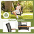 Single Rattan Porch Swing with Armrests Cushion and Hanging Ropes Single Rattan Porch Swing with Armrests Cushion and Hanging Ropes
