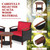 3 Pieces Patio Rattan Furniture Set with Washable Cushion and Acacia Wood Tabletop 3 Pieces Patio Rattan Furniture Set with Washable Cushion and Acacia Wood Tabletop