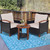 3 Pieces Patio Rattan Furniture Set with Washable Cushion and Acacia Wood Tabletop 3 Pieces Patio Rattan Furniture Set with Washable Cushion and Acacia Wood Tabletop