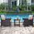 3 Pieces Patio Rattan Furniture Set with Washable Cushion and Acacia Wood Tabletop 3 Pieces Patio Rattan Furniture Set with Washable Cushion and Acacia Wood Tabletop