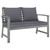 Patio Bench 47.2" with Dark Gray Cushion Solid Acacia Wood Patio Bench 47.2" with Dark Gray Cushion Solid Acacia Wood