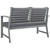 Patio Bench 47.2" with Dark Gray Cushion Solid Acacia Wood Patio Bench 47.2" with Dark Gray Cushion Solid Acacia Wood