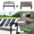 50 Inch Patio Park Steel Frame Cast Iron Backrest Bench Porch Chair 50 Inch Patio Park Steel Frame Cast Iron Backrest Bench Porch Chair