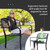 50 Inch Patio Park Steel Frame Cast Iron Backrest Bench Porch Chair 50 Inch Patio Park Steel Frame Cast Iron Backrest Bench Porch Chair