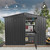 Outdoor Storage Shed 8.2'x 6.2', Metal Garden Shed for Bike, Trash Can, Galvanized Steel Outdoor Storage Cabinet with Lockable Door for Backyard, Patio, Lawn (8.2x6.2ft, Black) Outdoor Storage Shed 8.2'x 6.2', Metal Garden Shed for Bike, Trash Can, Galvanized Steel Outdoor Storage Cabinet with Lockable Door for Backyard, Patio, Lawn (8.2x6.2ft, Black)