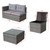 4 Piece Patio Sectional Wicker Rattan Outdoor Furniture Sofa Set with Storage Box Grey 4 Piece Patio Sectional Wicker Rattan Outdoor Furniture Sofa Set with Storage Box Grey