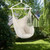 Hammock Chair Distinctive Cotton Canvas Hanging Rope Chair with Pillows Beige Hammock Chair Distinctive Cotton Canvas Hanging Rope Chair with Pillows Beige