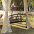 8.9 Ft. W x 5.9 Ft. D Outdoor Gazebo with Convertible Swing Bench;  Double Roof Soft Canopy Garden Backyard Gazebo with Mosquito Netting Suitable for Lawn;  Garden;  Backyard 8.9 Ft. W x 5.9 Ft. D Outdoor Gazebo with Convertible Swing Bench;  Double Roof Soft Canopy Garden Backyard Gazebo with Mosquito Netting Suitable for Lawn;  Garden;  Backyard