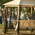 8.9 Ft. W x 5.9 Ft. D Outdoor Gazebo with Convertible Swing Bench;  Double Roof Soft Canopy Garden Backyard Gazebo with Mosquito Netting Suitable for Lawn;  Garden;  Backyard 8.9 Ft. W x 5.9 Ft. D Outdoor Gazebo with Convertible Swing Bench;  Double Roof Soft Canopy Garden Backyard Gazebo with Mosquito Netting Suitable for Lawn;  Garden;  Backyard